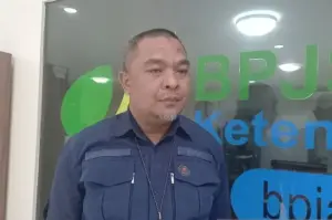 Kepala BPJAMSOSTEK Sulut Sunardy Syahid, di Manado, Sabtu (4/1/2025)*. ANTARA/Nancy L Tigauw.