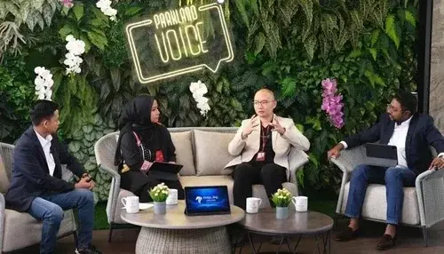 Parkland Podomoro Karawang menggelar talkshow dengan tema 'Dampak Ekonomi dan Pembangunan Pasca Operasional Stasiun Kereta Cepat Whoosh Karawang' di Galery Marketing Grand Taruma Karawang, pada Kamis, 16 Januari 2025.