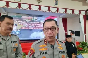 Kapolda Kepri Irjen Pol. Yan Fitri Halimansyah di Batam, Selasa (14/1/2025). ANTARA/Laily Rahmawaty.