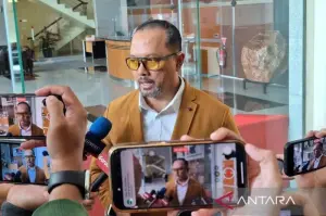 Caption : Juru Bicara Komisi Pemberantasan Korupsi (KPK) Tessa Mahardhika Sugiarto di Gedung Merah Putih KPK, Jakarta. ANTARA/Fianda Sjofjan Rassat/am.