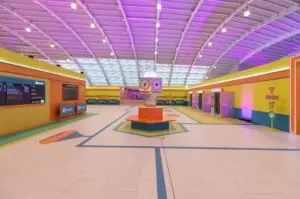 Arena Spotify "CARAT Station Jakarta" yang dihadirkan bagi penggemar SEVENTEEN di City Hall PIM 3 Jakarta Selatan. (ANTARA/HO-Spotify)