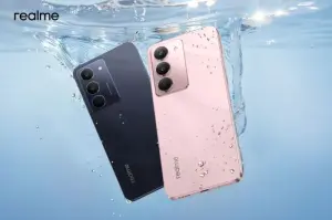 Tampilan ponsel pintar realme C75x. (ANTARA/HO-realme Indonesia)
