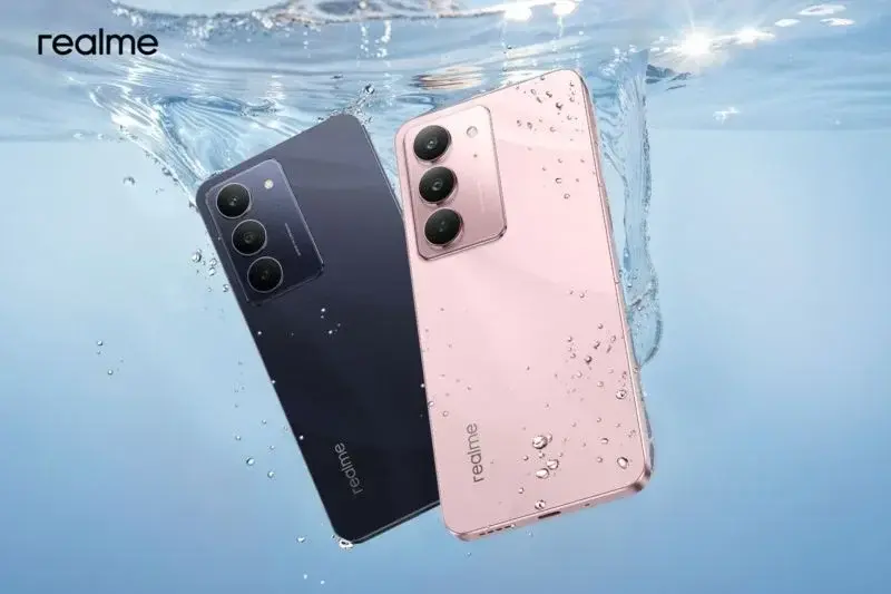 Tampilan ponsel pintar realme C75x. (ANTARA/HO-realme Indonesia)