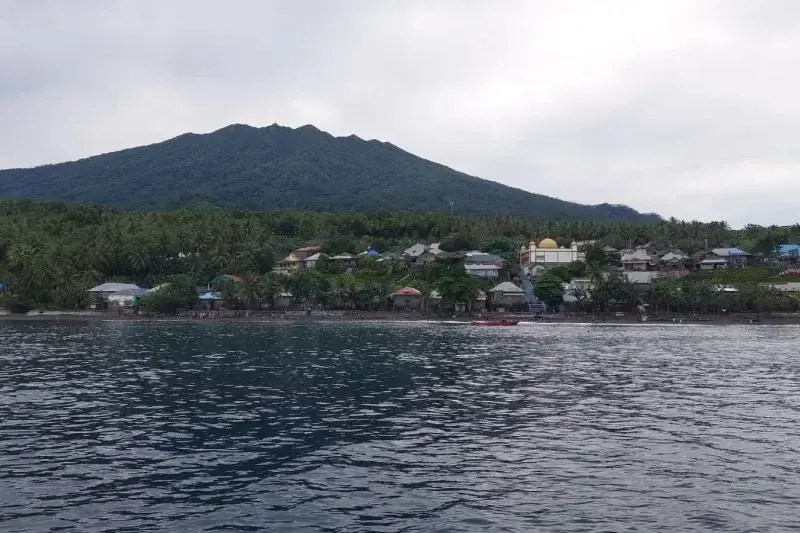 Sejumlah pulau kecil di Maluku Utara dengan beragam bahasa daerah, Selasa (25/2/2025). ANTARA/Abdul Fatah (Abdul Fatah)