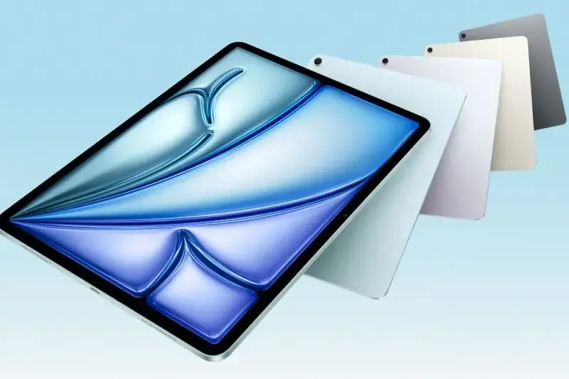 Ilustrasi tampilan iPad Air dengan chip M3. (Apple Newsroom)