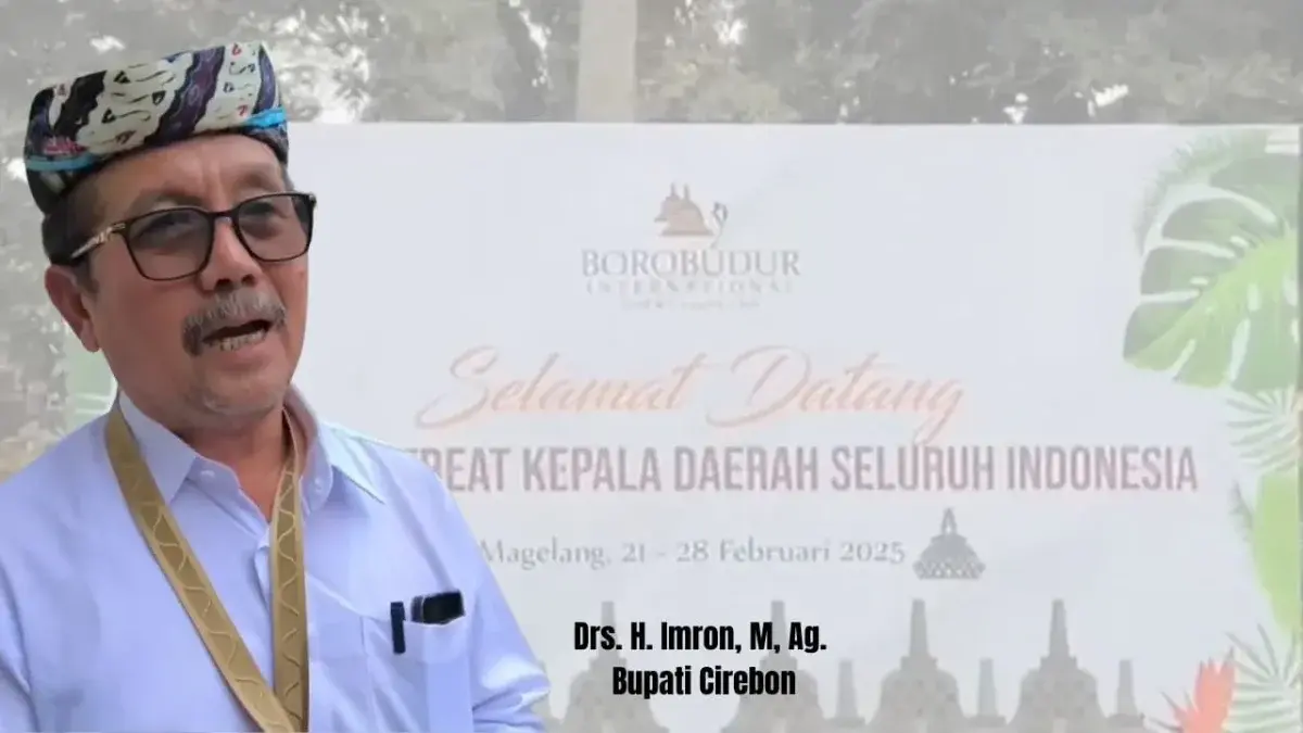  Drs. H. Imron, M, Ag. Bupati Cirebon Saat usai kegiatan retreat di Magelang Provinsi Jawa Tengah. Jum'at, (28/2). (Dok.Wahyu/cc Divi)