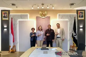Menekraf Teuku Riefky apresiasi Java Jazz Festival yang semakin mendunia, bukti nyata bahwa musik adalah kekuatan besar dalam ekonomi kreatif, Jakarta, Kamis (20/03/2025). (ANTARA/HO Kementerian Ekonomi Kreatif)