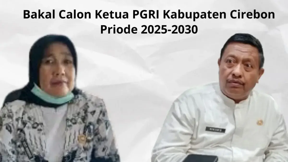 Caption : Dua Kandidat Kuat Bakal Calon Ketua PGRI Kabupaten Cirebon, Periode 2025-2030. Sebelah kiri, Bakal Calon Hj. Yeyet Nurhayati, S.Pd. dan Sebelah Kanan Bakal Calon H. Ronianto, S.Pd., MM. (Dok.Afif/divi). Caption : Dua Kandidat Kuat Bakal Calon Ketua PGRI Kabupaten Cirebon, Periode 2025-2030. Sebelah kiri, Bakal Calon Hj. Yeyet Nurhayati, S.Pd. dan Sebelah Kanan Bakal Calon H. Ronianto, S.Pd., MM. (Dok.Afif/divi).