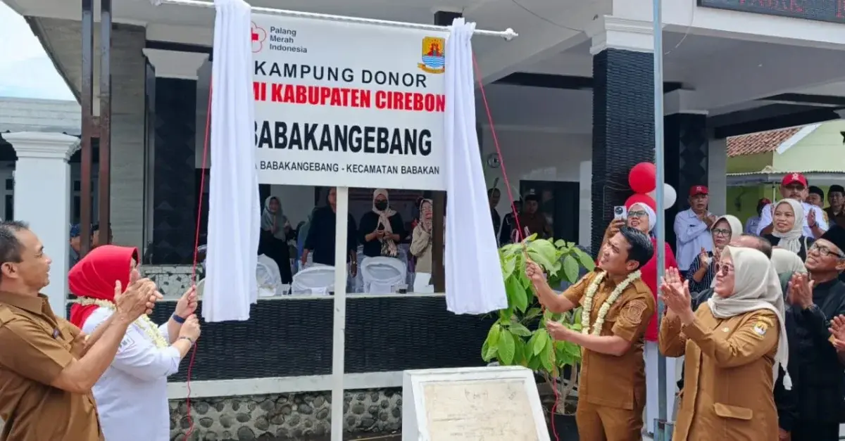 Wabup Cirebon Resmikan Kampung Donor Darah, Selasa (11/11/2025)