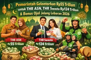  Ilustrasi THR ASN, Karyawan swasta dan Ojol