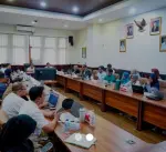 Rapat Kerja Persiapan Penyelenggaraan Sekolah Maungdi Kantor Disdik Jabar, Bandung, Rabu (22/4/2026)./* (Foto: Humas Pemprov Jawa Barat)