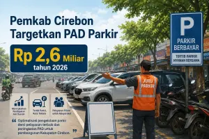 Ilustrasi Pemerintah Kabupaten Cirebon untuk meningkatkan pendapatan daerah (PAD) melalui pengelolaan parkir pada tahun 2026./* (Foto: Ist)