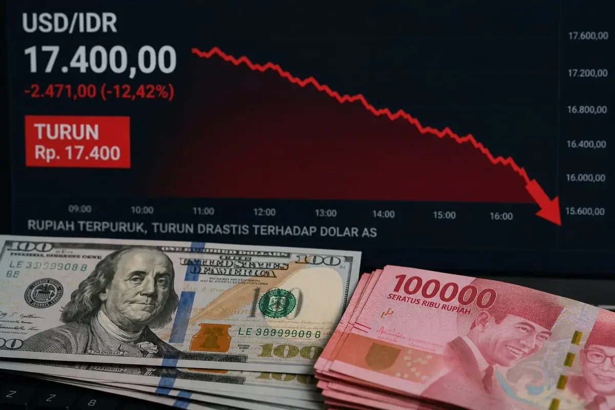 Ilustrasi kondisi saat ini, rupiah melemah./* (Foto: Ist)