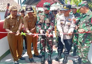 Caption : Kodim 0615/Kuningan meresmikan Jembatan Beton Garuda Tahap VI Tahun Anggaran 2026